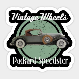 Vintage Wheels - Packard Speedster Sticker